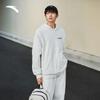 Anta Men's Fleece-lined Hooded Knit Sportswear Set