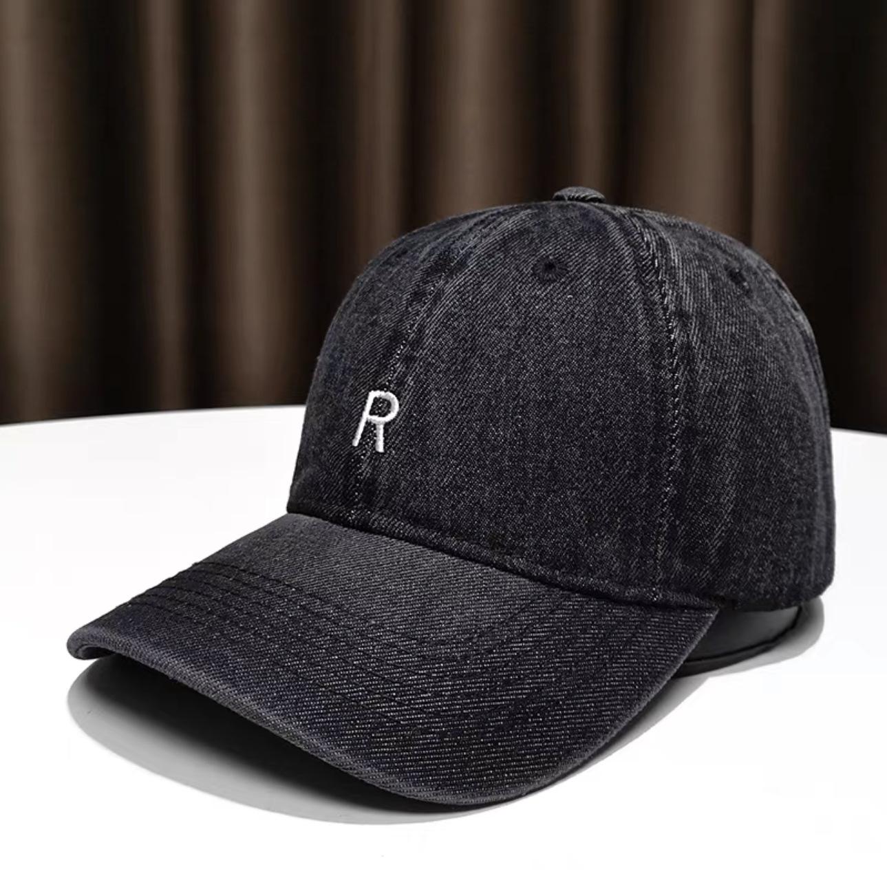 

Козырек, шляпа от солнца, повседневная ретро-мужская и женская бейсболка весна-лето, новая джинсовая синяя потертая adjustable чёрный