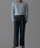 Baulopeulodeogteu Light Cn Double-Pleat Pants [Charcoal]