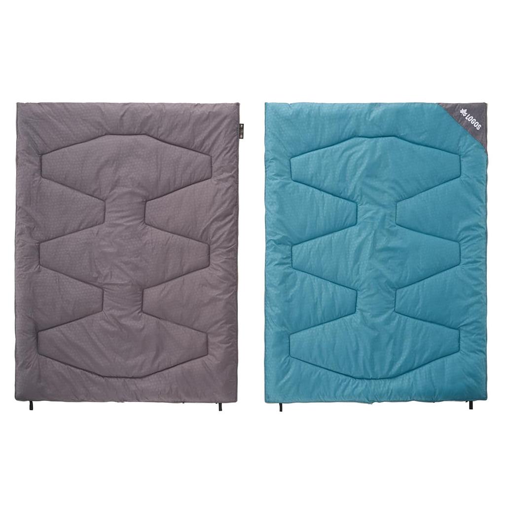 Saco de dormir LOGOS perfeito para minivans BD 72600241 Tipo de envelope para dormir adequado até desastres totalmente lavável -2 sacos, -2℃, conectável,