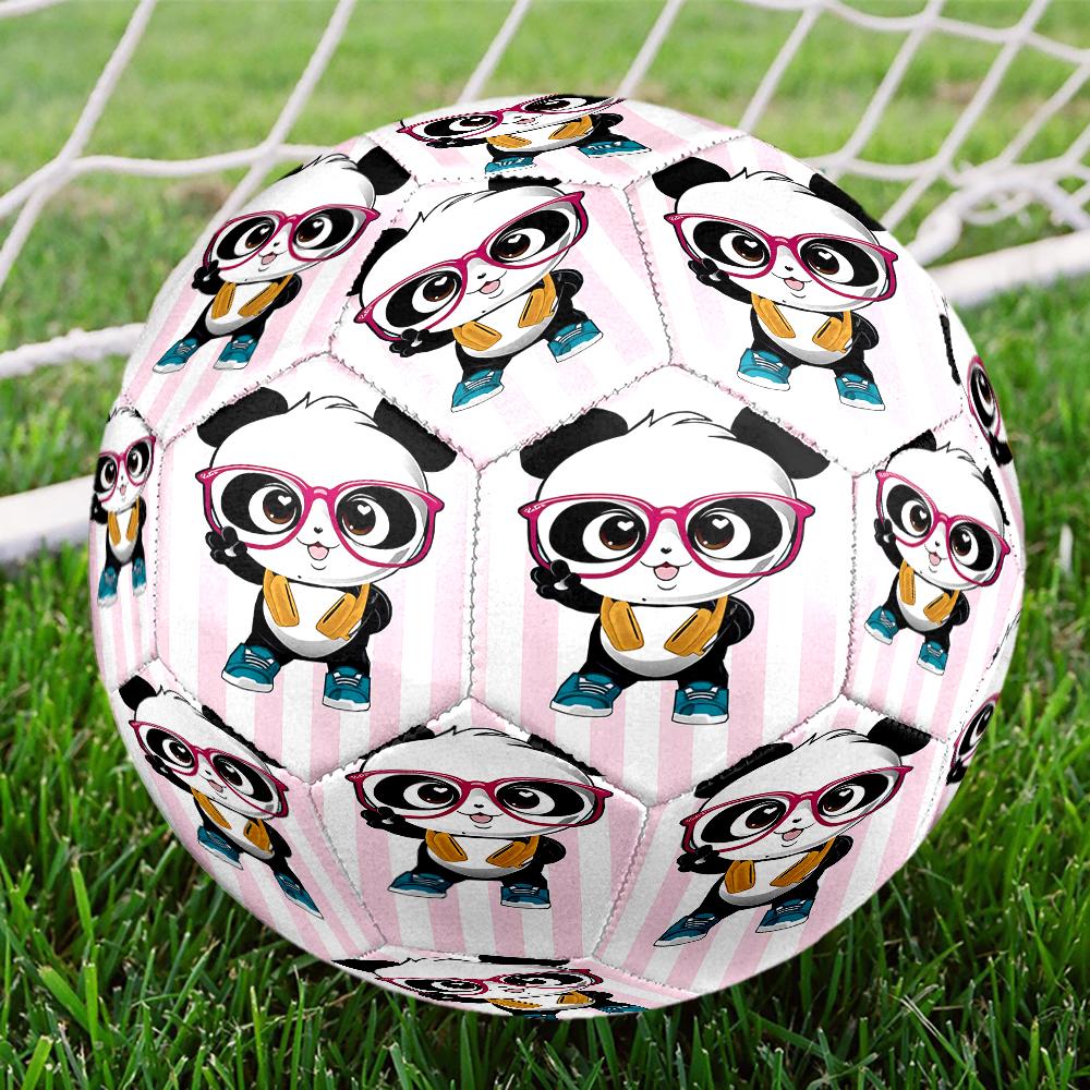 Luluca Panda Theme Size 5 Soccer Ball, Suitable for Both Indoor and Outdoor Matches, a Gift Suitable for Everyone.