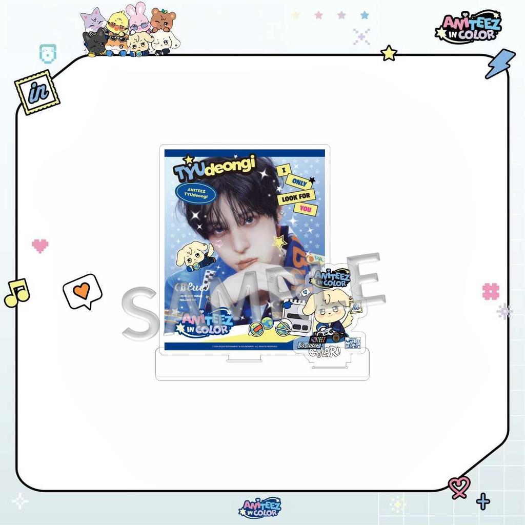 ATEEZ Double-Sided Acrylic Standee: Star-Themed Desktop Ornament Concert Merchandise