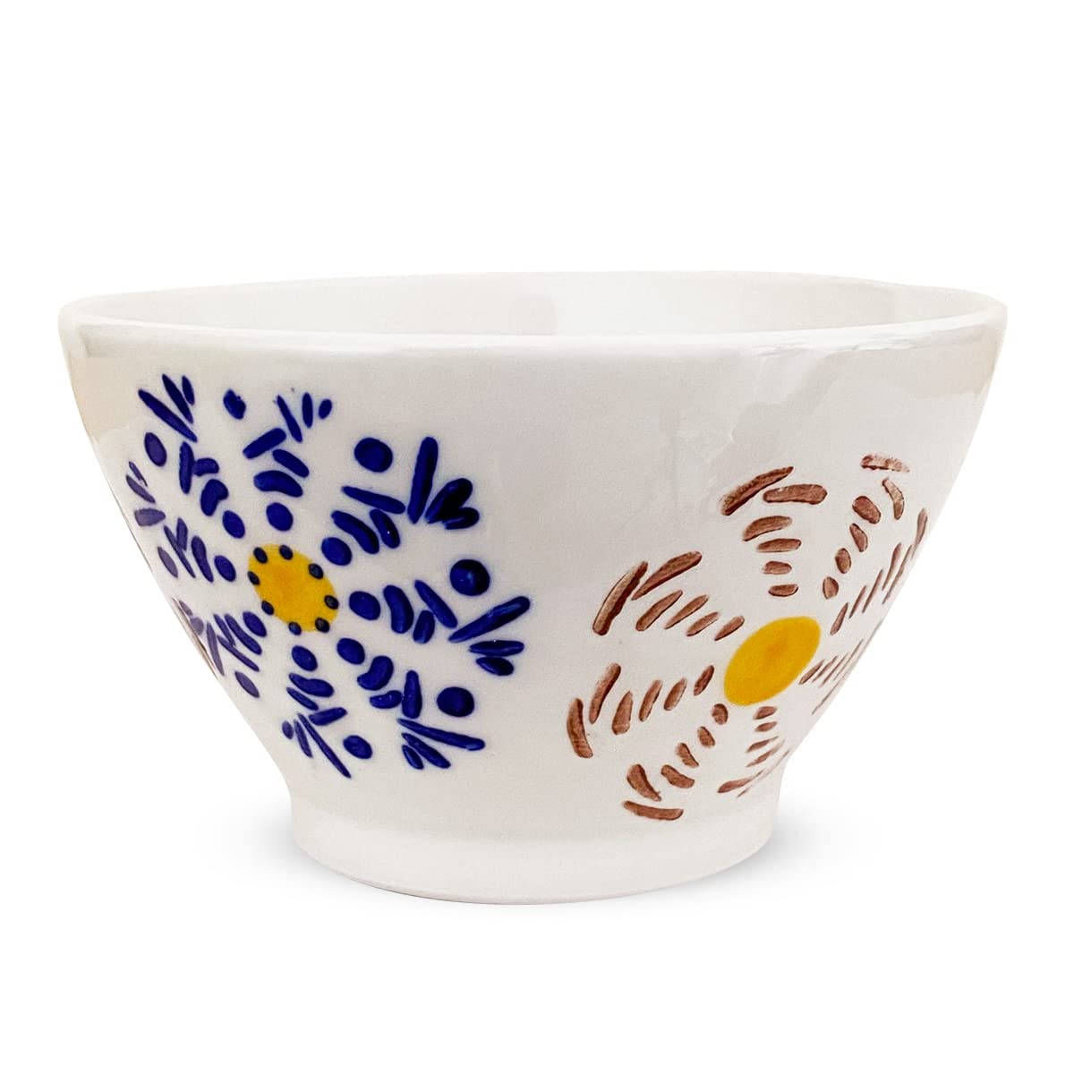 

Kuzan Kurawanka Tea Hasami Made in Pinwheel Blue J-Kitchens Bowl, 10.8cm, Ware, Japan, Design, синий