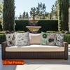 2D Floral 3D Embossed Pattern Pillow Covers Pattern Cushion Cover Suitable For Sofa Bedroom Car Pillow Cover
