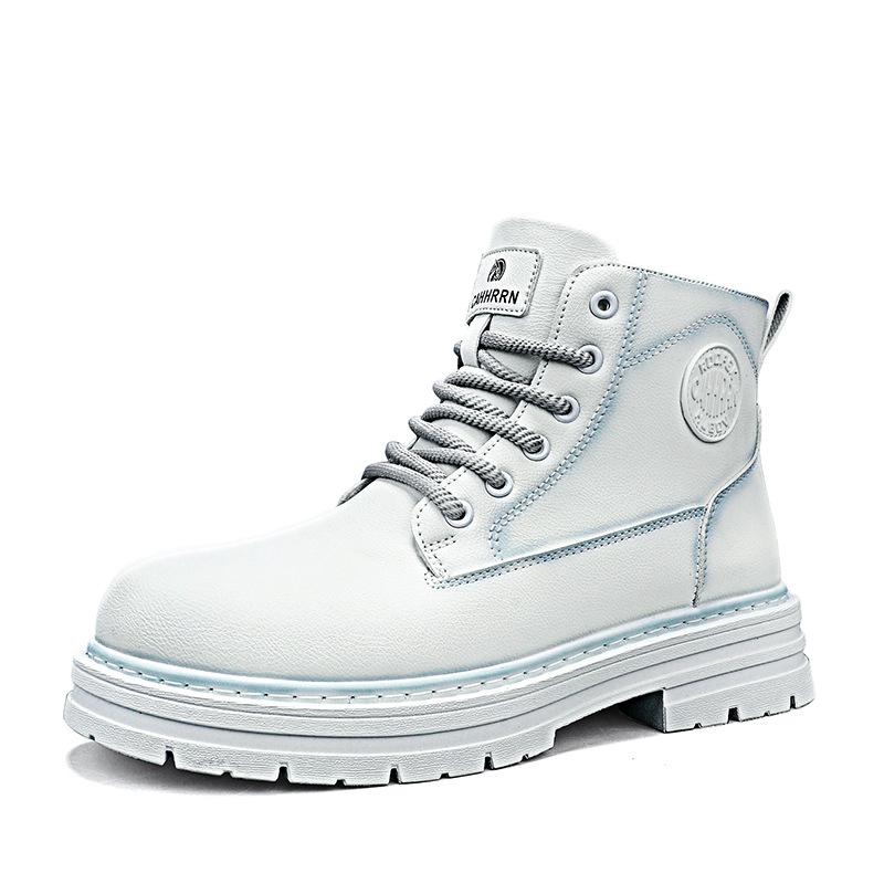 

Winter men s high-top thick-soled men s boots, piled and thickened thermal cotton shoes, live outdoor mountaineering tooling Martin boots 39