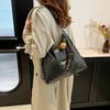 Retro large-capacity bag Women's commuter shoulder tote bag College student class schoolbag Multifunctional backpack