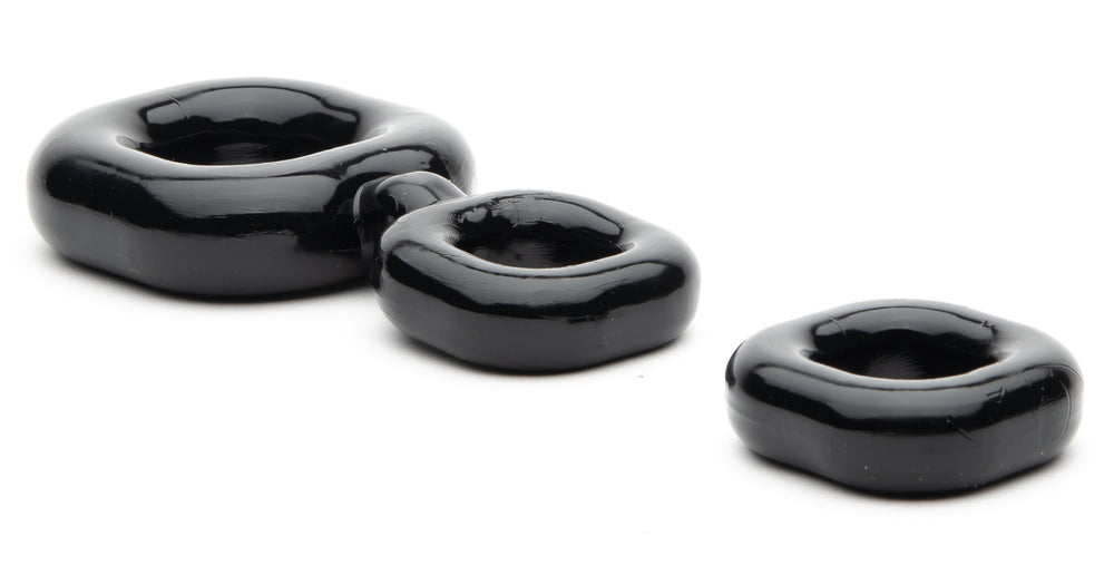 Boner Kit Cockring and Ballstretcher Black - Sport Fucker - Ballstretcher