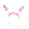 Pink Hen Party Bridal Shower Crown Funny Penis Headband Dick Hairband Bridesmaid Gift Decor Bachelorette Hen Party Favor Supplie