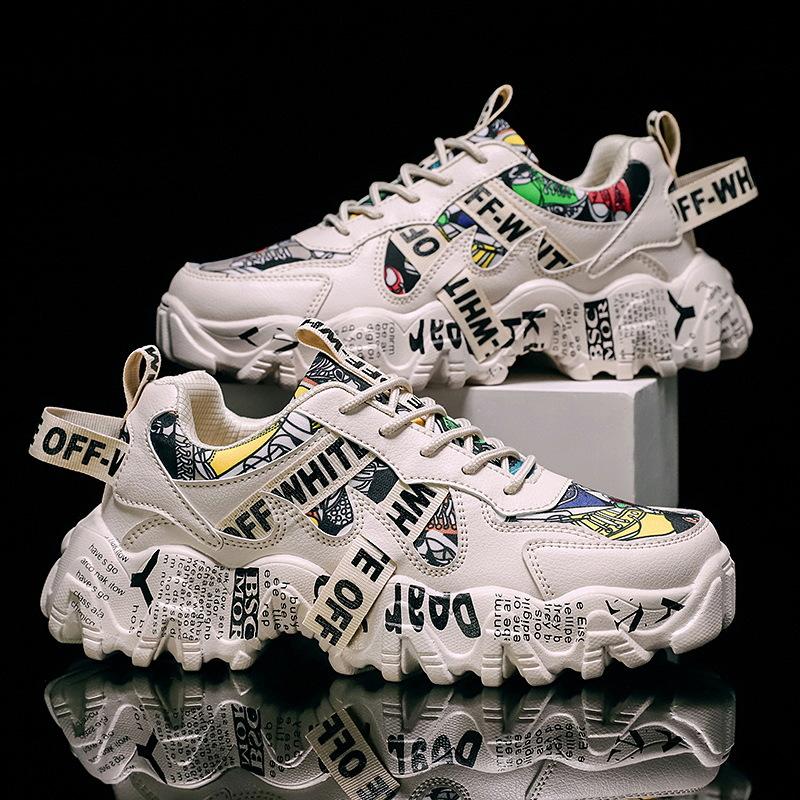 

Summer breathable men s shoes Korean version trend versatile sports casual heightening shoes Internet celebrity dad ins trendy shoes men 44