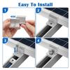 4Pcs Medium Pressure Solar Panel Clamps Adjustable Solar Rail End Clamps  Photovoltaic Support