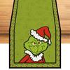 Linen Green Christmas Table Runner Merry Tablecloth Christmas Xmas Holiday Table Decorations