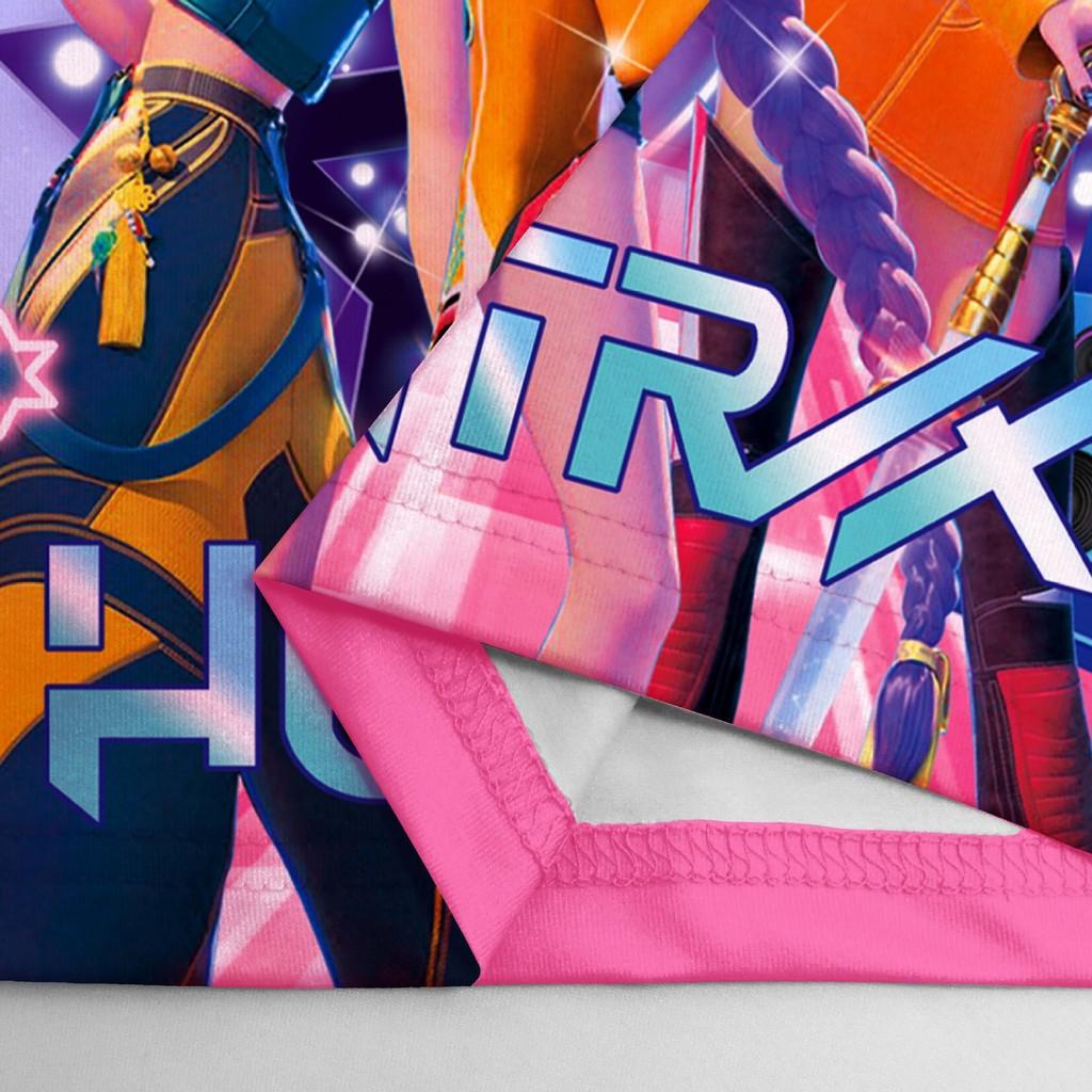 Kinder Mädchen K-POP Rumi Mira Zoey Druck Langarm T-Shirt Top Hose Hose Pyjama Schlafbekleidungssets