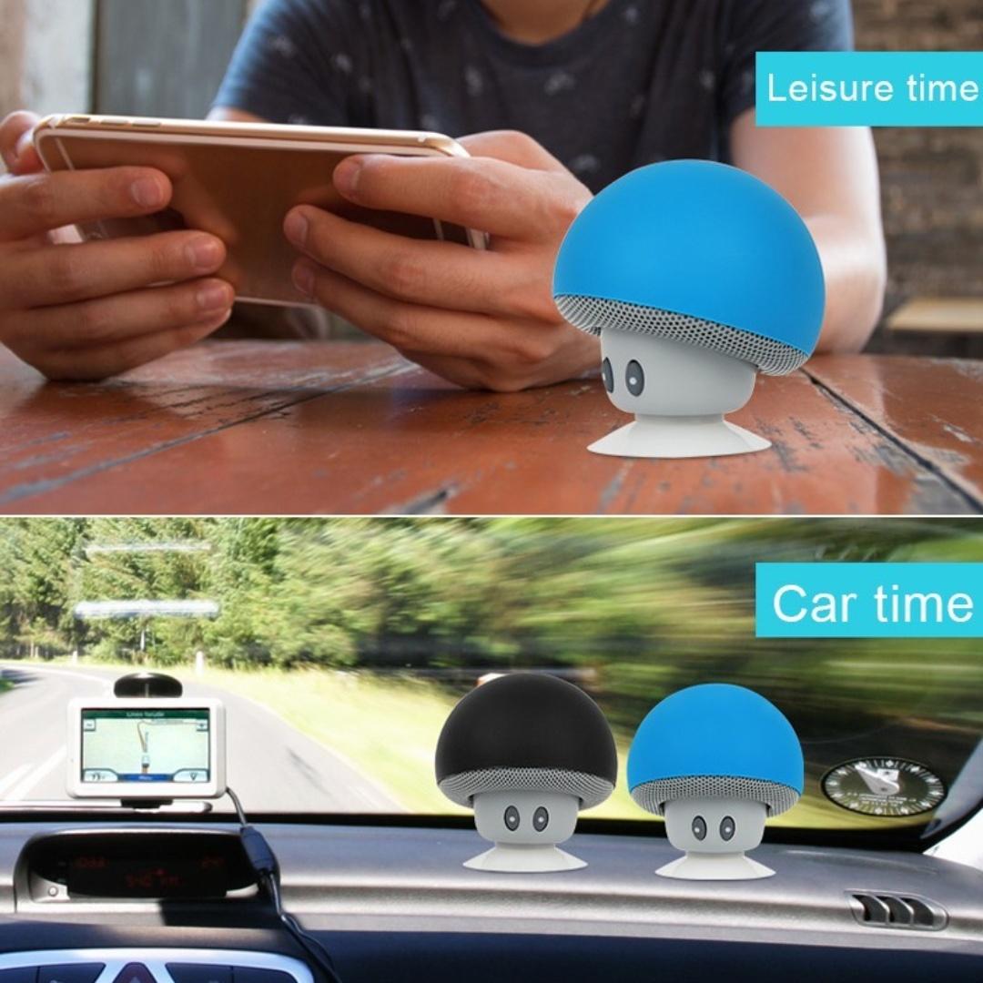 

Высококачественный беспроводной Bluetooth-динамик, грибной сабвуфер с функцией присоски, подходит для езды на велосипеде, пикника на открытом воздухе
