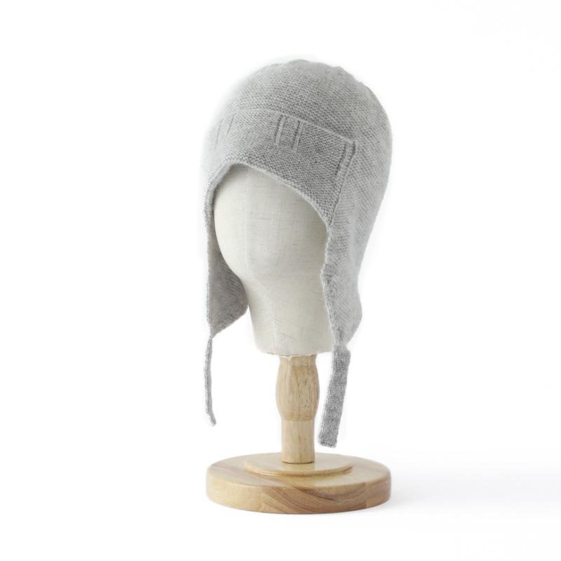 New Autumn and Winter Children's Ear Protecting Double Layered Brim  Thickened Knitted Lei Feng Caps for Boys and Girls