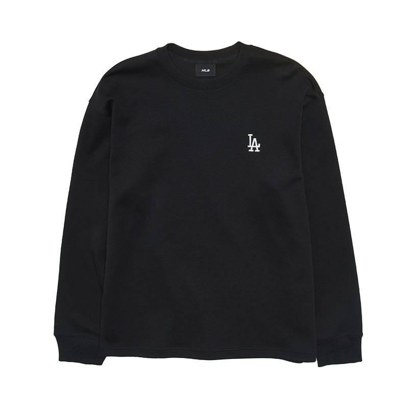 MLB Los Angeles Dodgers SS26 Minimalist Comfortable Solid Color Long Sleeve Casual Daily T-Shirt Unisex Tops 3ATSB0164-07BKS