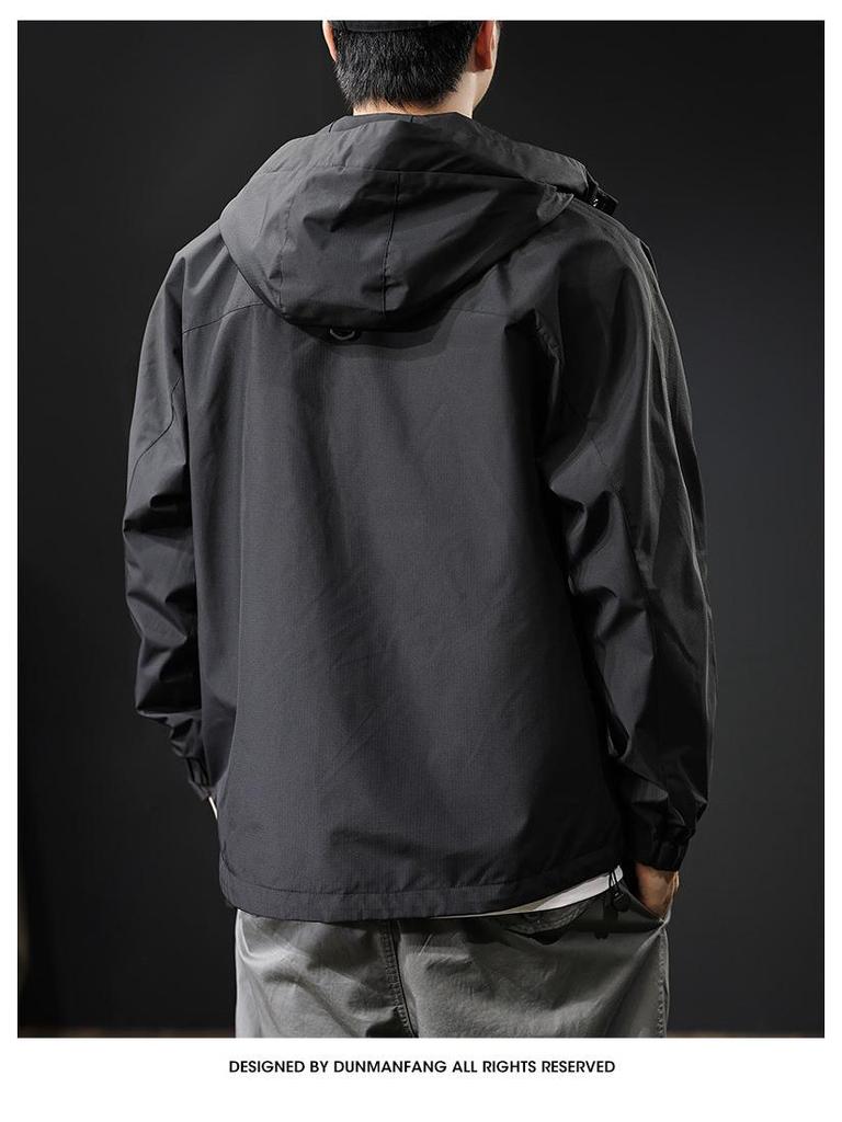 American Trendy Men's Waterproof Mountaineering Jacket 2024 - Autumn New Style Warm Outdoor Commuting Workwear