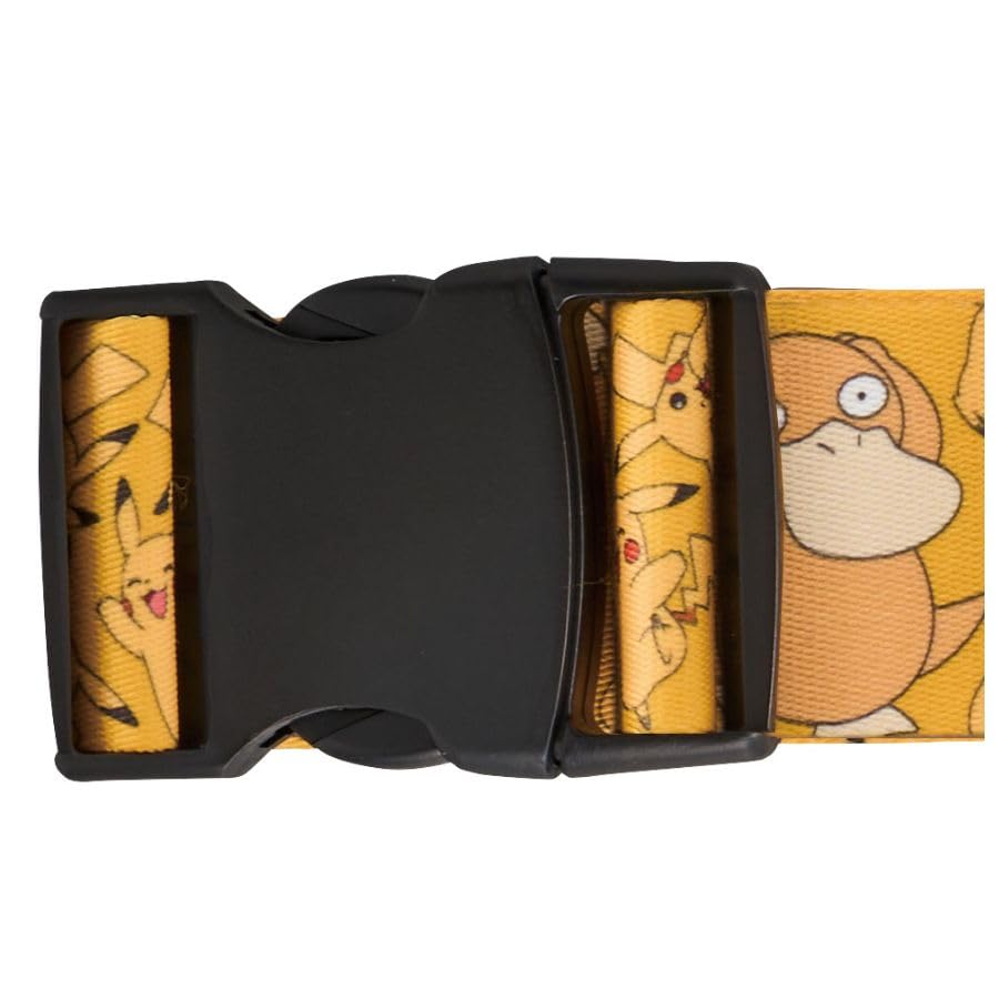 Suitcase Belt Pikachu Psyduck Pocket Monsters Trunk Belt Travel Goods Pokémon - & - One-Touch