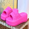 New 7 Cm Summer High Wedge Sandals Women's Chunky Heel Mules Women EVA Flip Flops House Shoes Woman Outdoor Platform Slippers