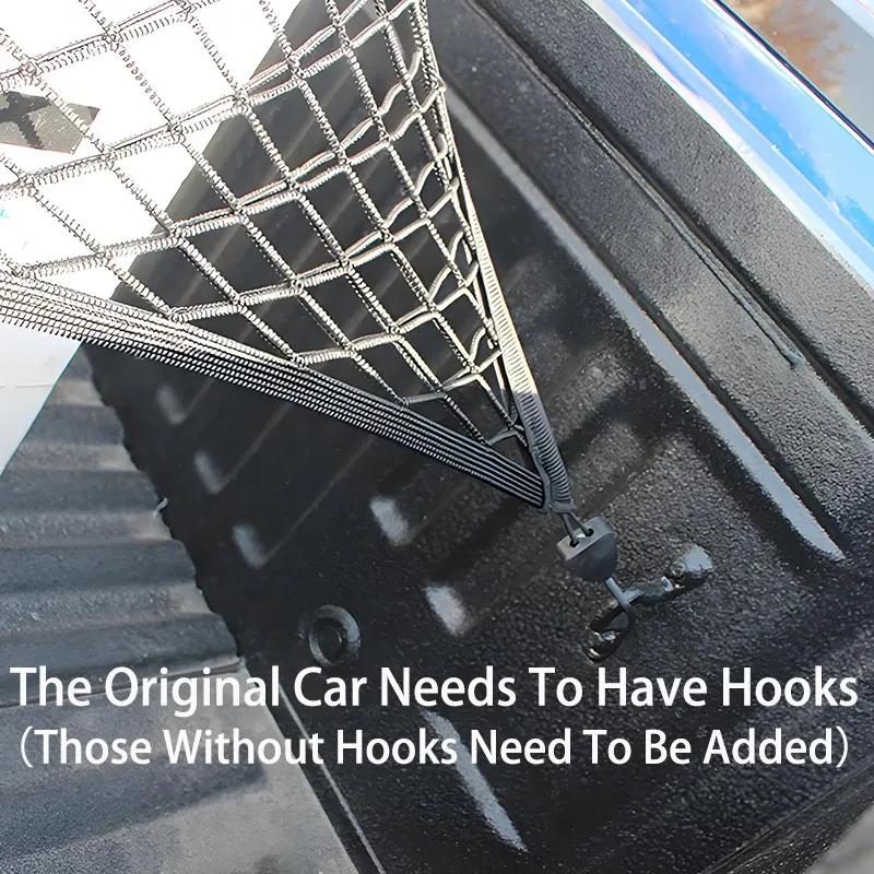 1.2 * 1.1M Pickup Truck Body Cargo Car Trunk High Elasticity Fixed Net Anti Slip Net Bag Luggage Net Car Luggage Storage Tool