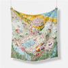 Luxury Horse Print Silk Square Scarf Women Spring Neck Tie Shawl Wraps Female Hair Hand Wrist Headkercheif Hijab Bandana