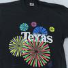Vintage 1990 State Fair of Texas T-Shirt Mens M/L Black Fireworks Neon USA 90s