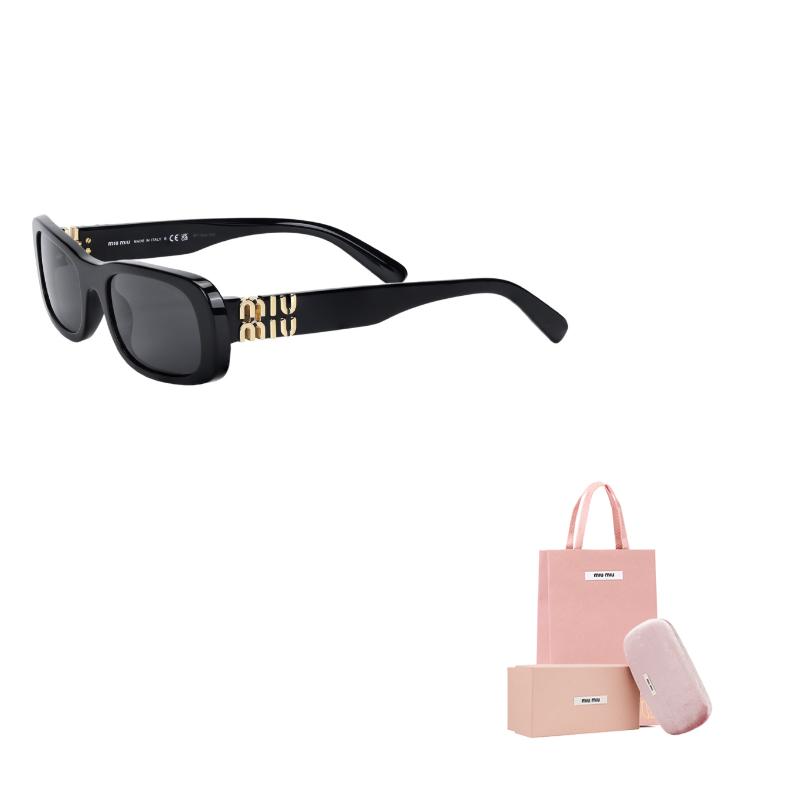 MIU MIU Square Sunglasses Women Sunglasses Black SMU08Z_E1AB_F05S0_C_053