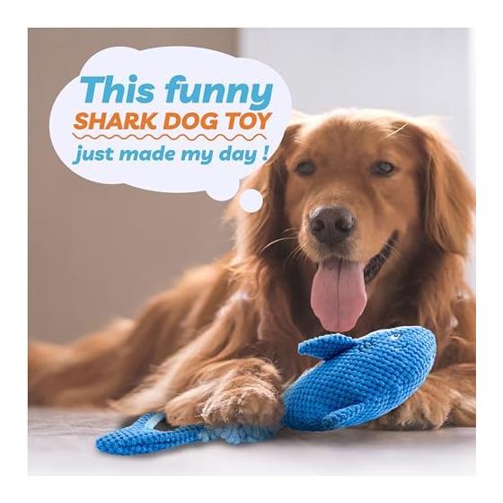 Dog Toys for Large Breeds, Squeaky Dog Toys for Aggressive Chewers, Plush Dog Chew Toys for Teething, Puppy Toys To Keep Busy and Tug of War with