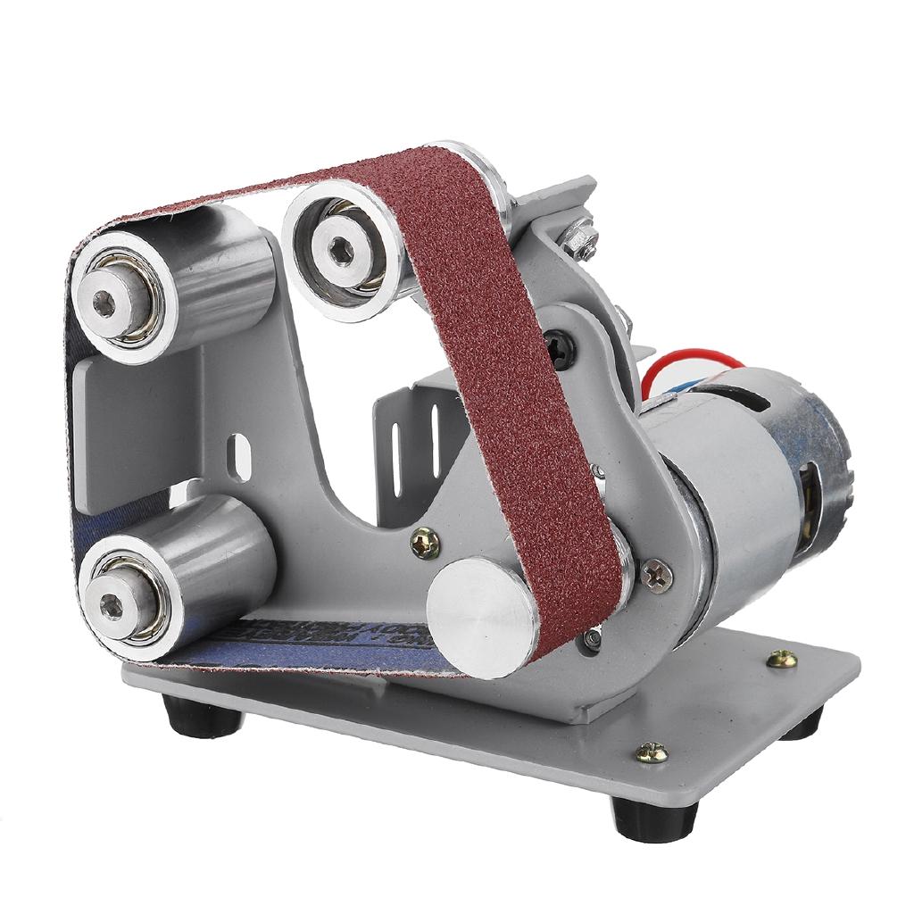 Electric belt grinder Belt Sander DIY Polishing Grinding Machine Mini Cutter Edges Sharpener Belt Head Sander DC12~24V