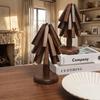 Decorative Tree Shaped Placemat Solid Wood Vintage Cup Coaster Foldable Anti-Scald Trivet Table
