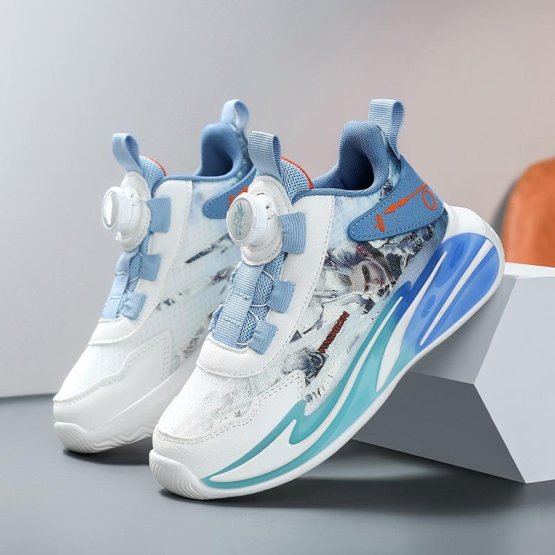Classmates Boys Basketball Shoes 2025 Spring and Autumn Lightweight Children's Running Sneakers Middle and Older Boys Training Sneakers
