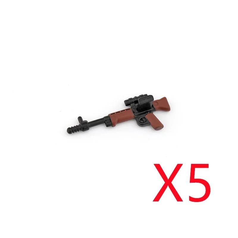 5 CM WWII Military Building Blocks American German Soviet Soldier Figures Weapons Accessories Guns Pistol Sniper Belt Mini Bricks MOC
