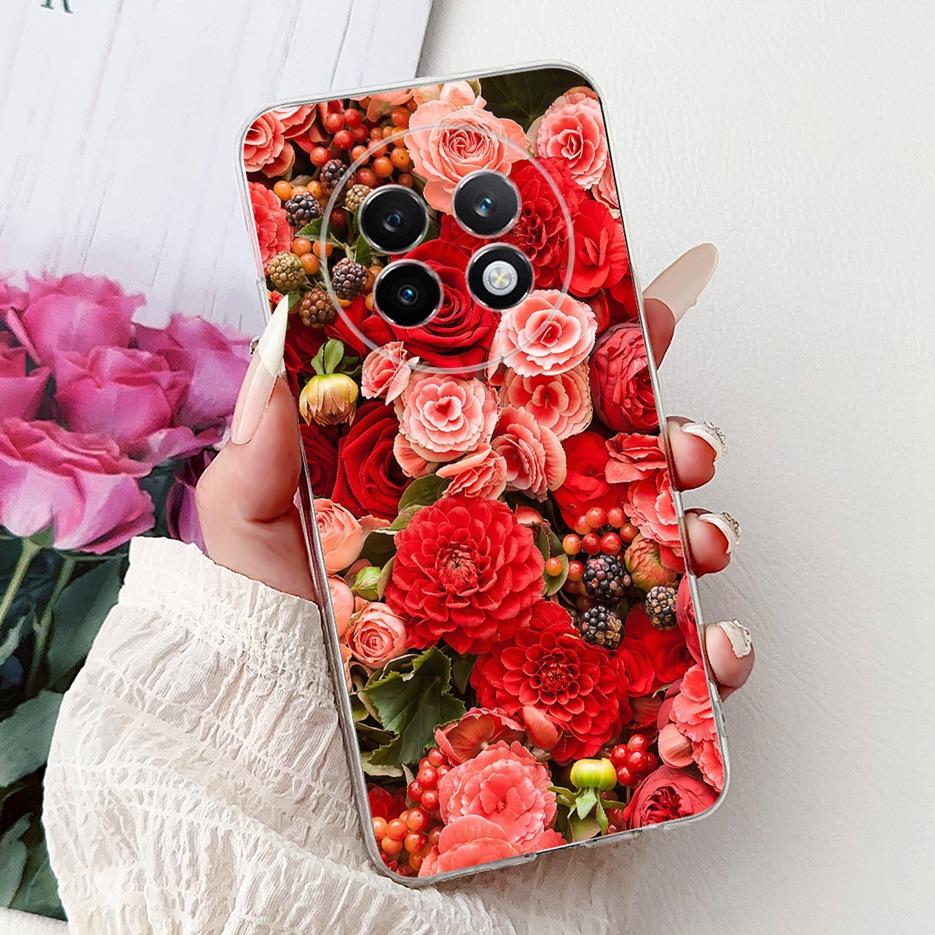 For Realme 13 Pro 5G Case RMX3990 Colorful Flowers Painted Cover Soft Slim Phone Case For Realme 13 Pro Plus Realme13 Pro+ Shell