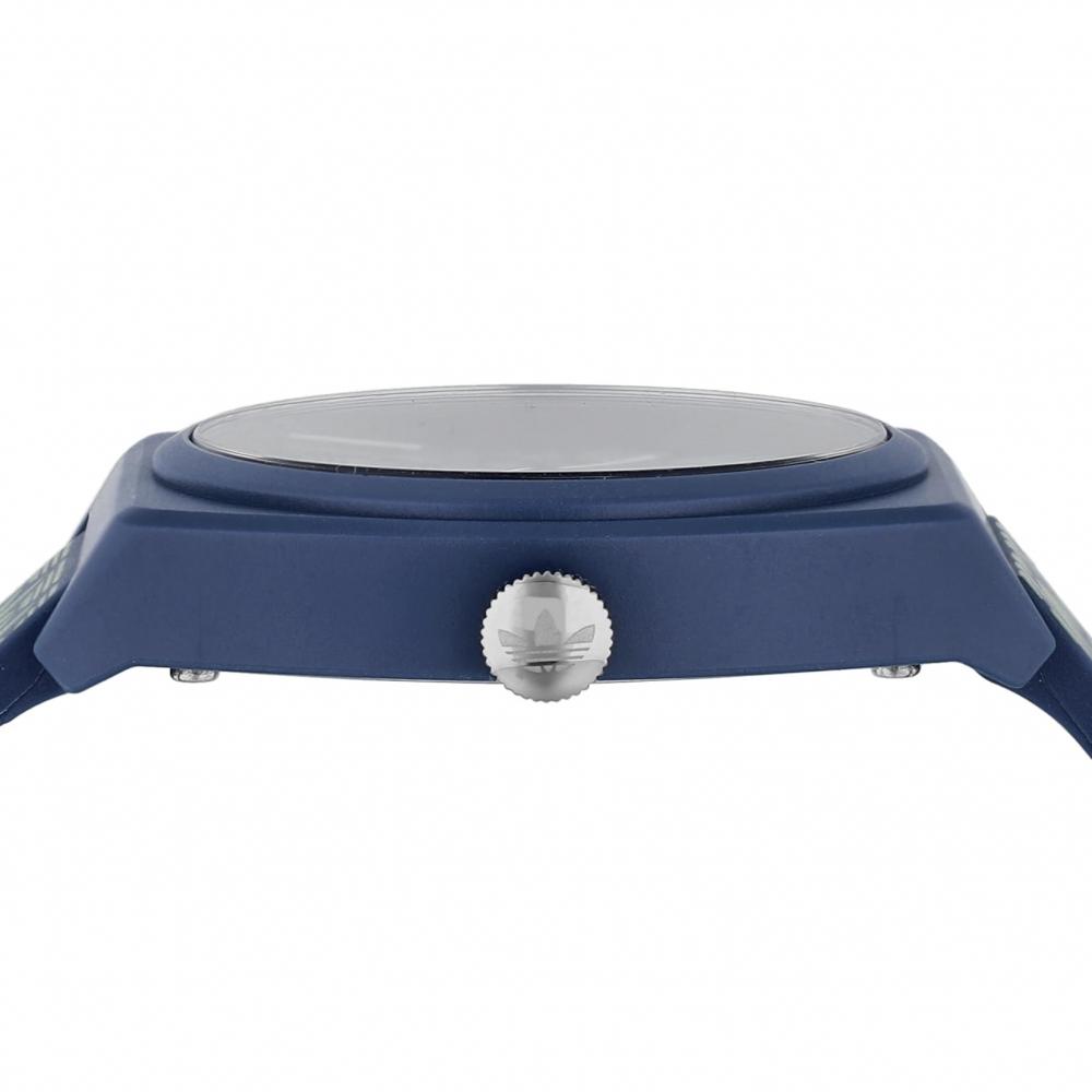 [Adidas Original Swatch] Watch PROJECT TWO GRFX Project Two Graphic Blue Dial Resin Windshield Quartz 5 ATM Water Resistant 36MM China Watch AOST23053