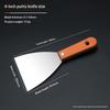 Putty Knife / Scraper Tool  Set Rust Resistant Thick Stainless Steel Blades Wooden Handles For Drywall Repair Home Renovation