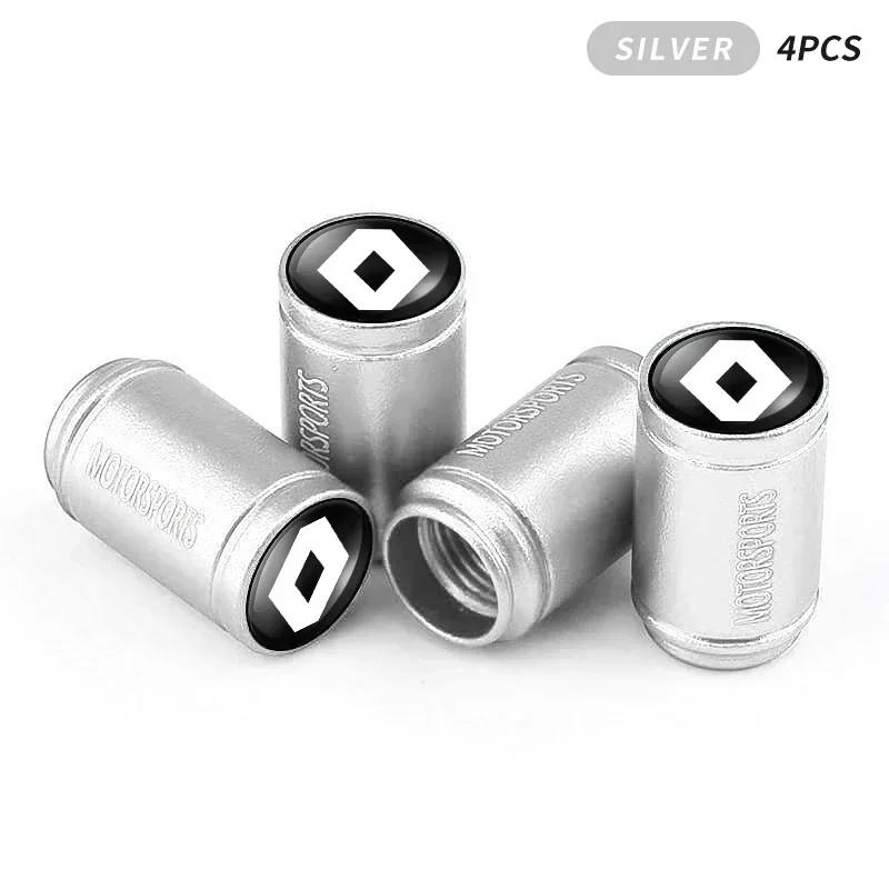 4pcs Car Wheel Tire Valve Caps Tyre Stem Covers Accessories For Renault DACIA Fluence Scenic Loguna Logan Twingo Clio Captur ZEOSS9