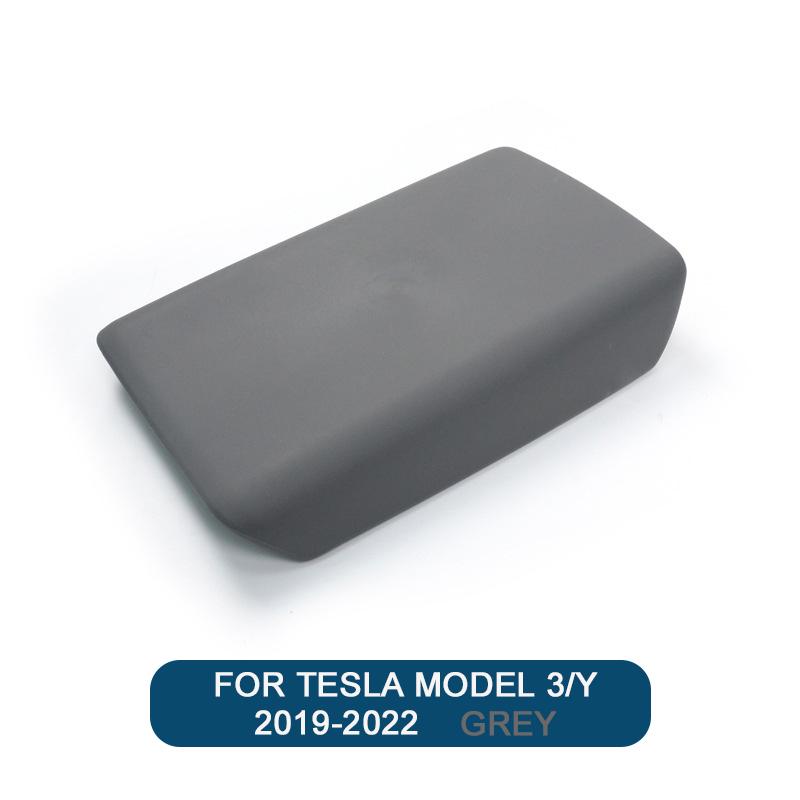 For Tesla Model 3/Y 2019-2025 Car Central Armrest Box Pad For Tesla Model 3 Highland 2025 TPE Center Console Arm Rest Lid Cover