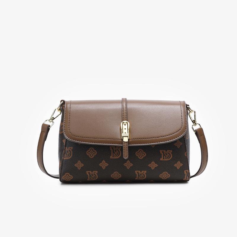 Ladies' New Crossbody Bag, Women's Bag, Middle-aged Mother Bag, Large Capacity Printed Letter Small Square Bag