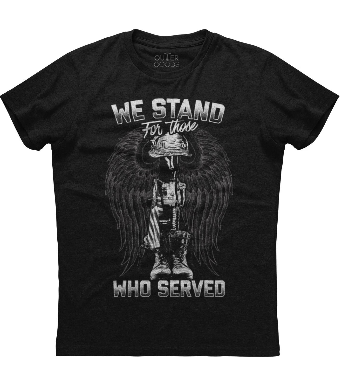 We stand for those who served New Men s Tee, Army Veteran Military Soldier Honor XXXL