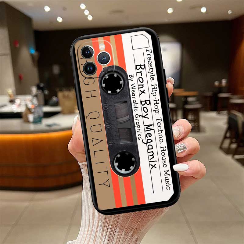 Cassette Vintage Tape Case for Samsung Galaxy M06 M15 M16 M35 M55 M56 A36 A42 A50 A50S A51 A52 A32 A33 A05 A05S A06 A16 A20