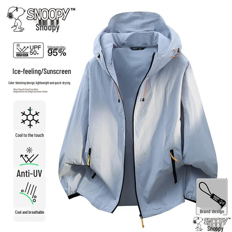 SNOOPY Men s Ice-Feel Lightweight Sun Protection Jacket XL