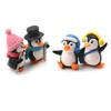 4pcs/set DIY Crafts Mini Winter Penguin Miniature Figurine Christmas Figures For Fairy Garden Gnomes Moss Terrariums Decoration
