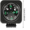 1 piece waterproof car and ship compass with bracket base - black ABS car navigation | mounting compass  waterproof compass, marine compass waterproof