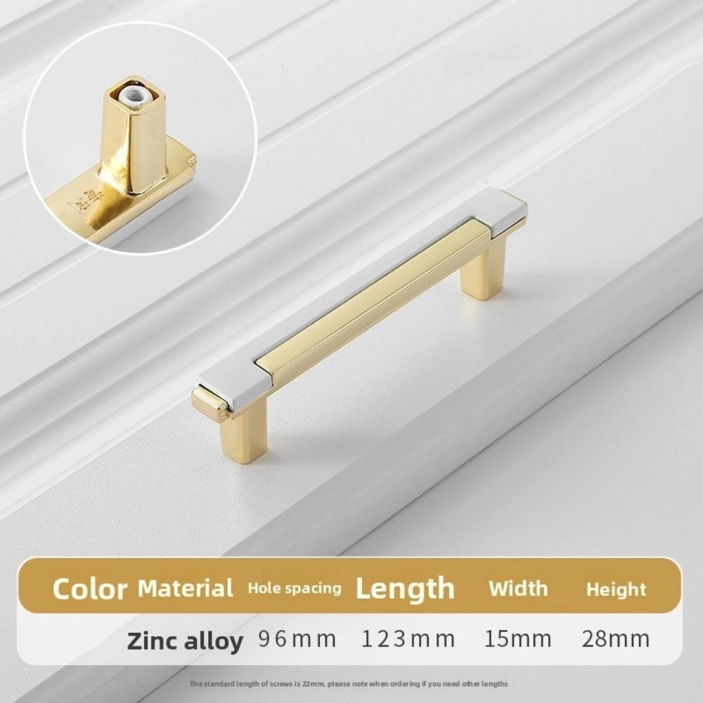 Double-colors Cabinet Pull Zinc Alloy Drawers Pull Nordic Kitchen Cabinets Handle  Cabinet Hardware