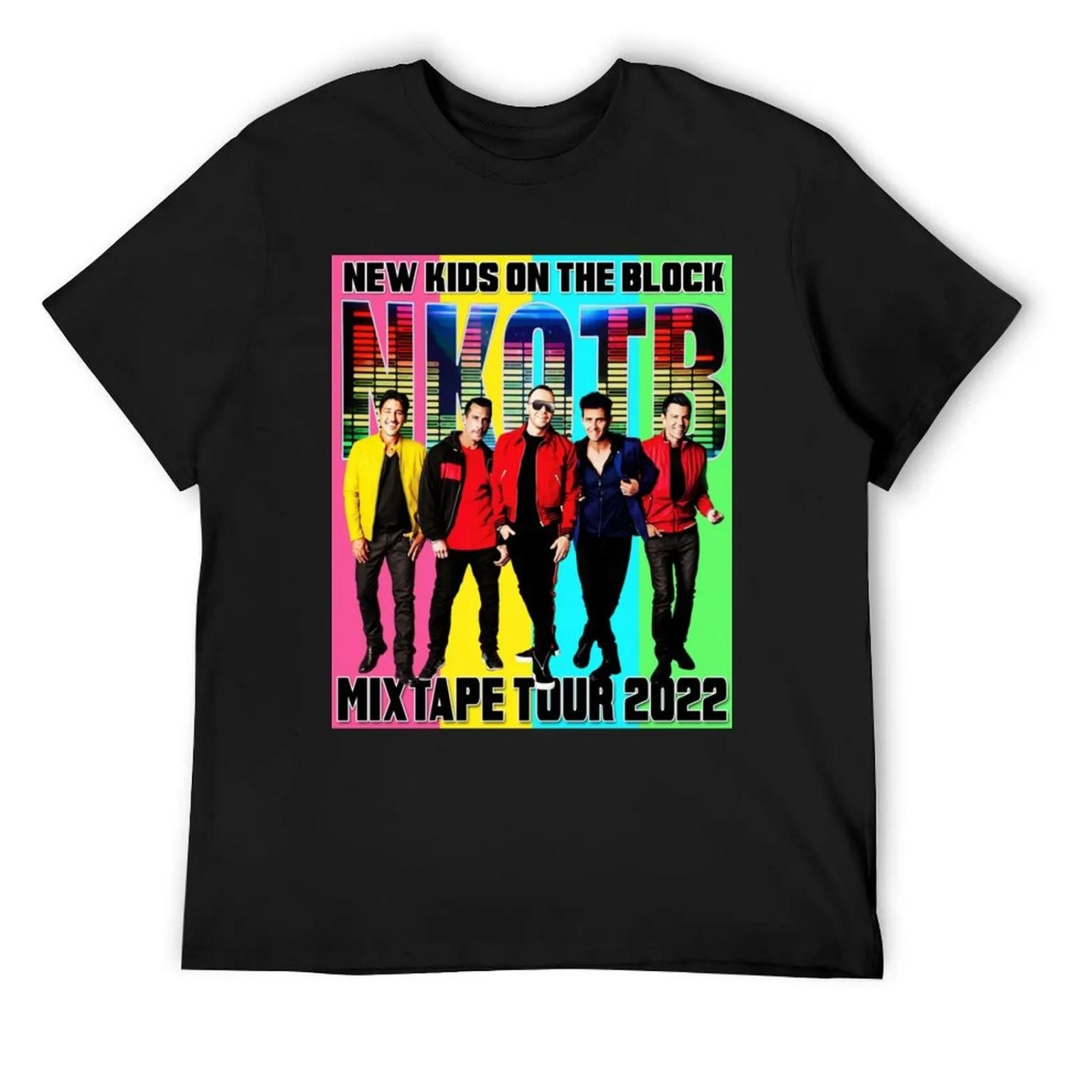 NKOTB MIXTAPE SUMMER TOUR 2022 T-Shirt T-Shirt baggy shirts Blouse mens designer clothes S