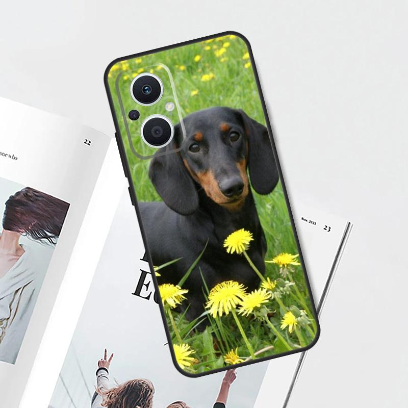 

Cute Dachshund Teckel Dackel Dog Case For OPPO Reno 10 8 Pro 4Z 5Z 4 5 6 7 Lite 8T OPPO Find X5 Lite X6 Pro X3 X2 Neo Cover OPPO Reno8 5G