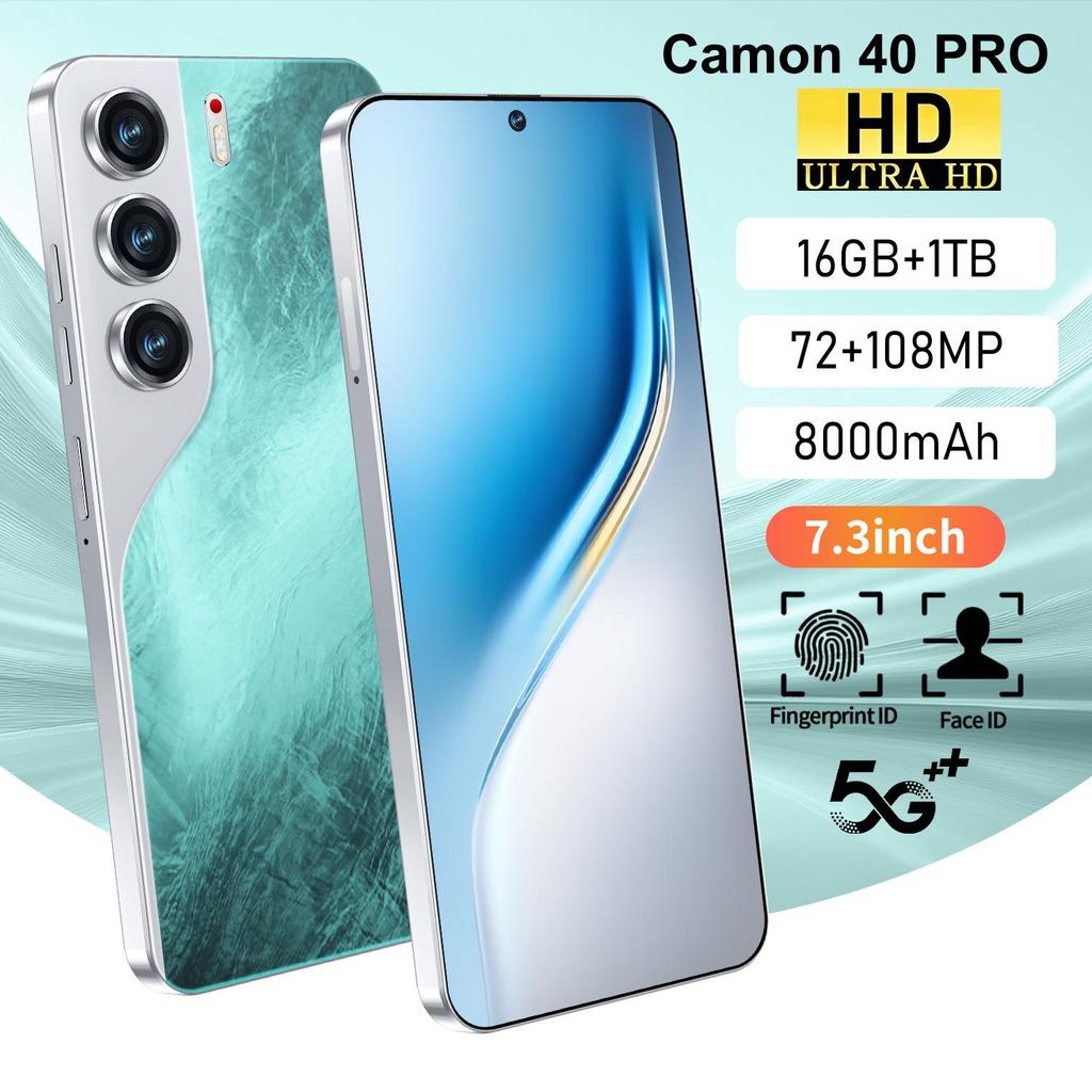 Camon40 Pro: 7.3'' Android Smartphone, 16GB RAM + 1TB Storage, International Edition