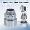 10PCS Steel Conduit Fittings with Spring Lock Easy Installation No Thread Designs Spring Lock set for Hard Metal Pipe