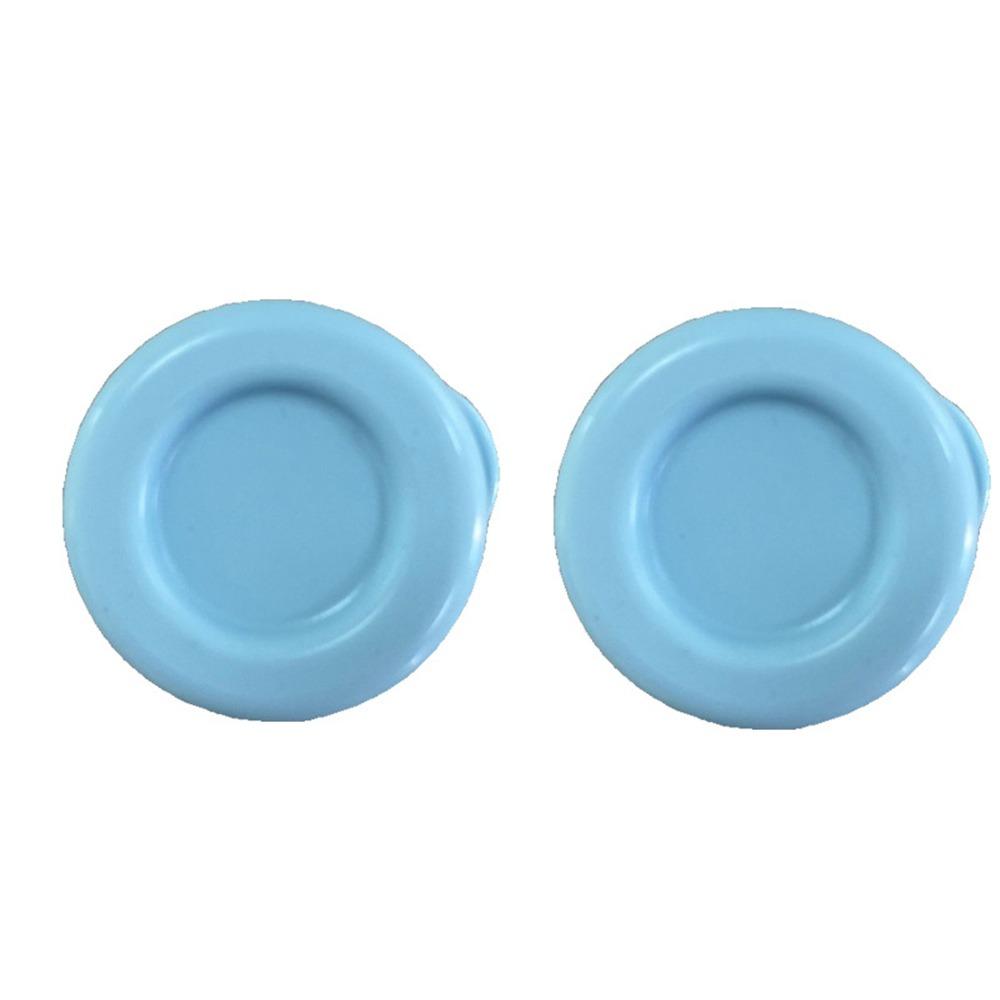 

2Pcs Vacuum Sealed Silicone Replacement Caps Easy To Clean Sealing Cap Silicone Bottle Stopper синий