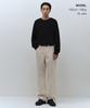 Musinsa Standard [Victoria Wool] Maglione Girocollo a Coste Minime [Nero]