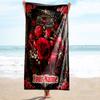 1PC Custom Name Floral Elegance Beach Towel Highly Absorbent And Sand-Resistant Towel for Swimming, Pool, Yoga, And Travel Lightweight